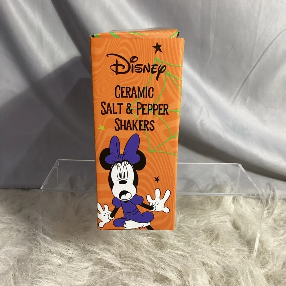 Disney Ceramic Mickey & Minnie Mouse Halloween Frankenstein Salt & Pepper Shaker